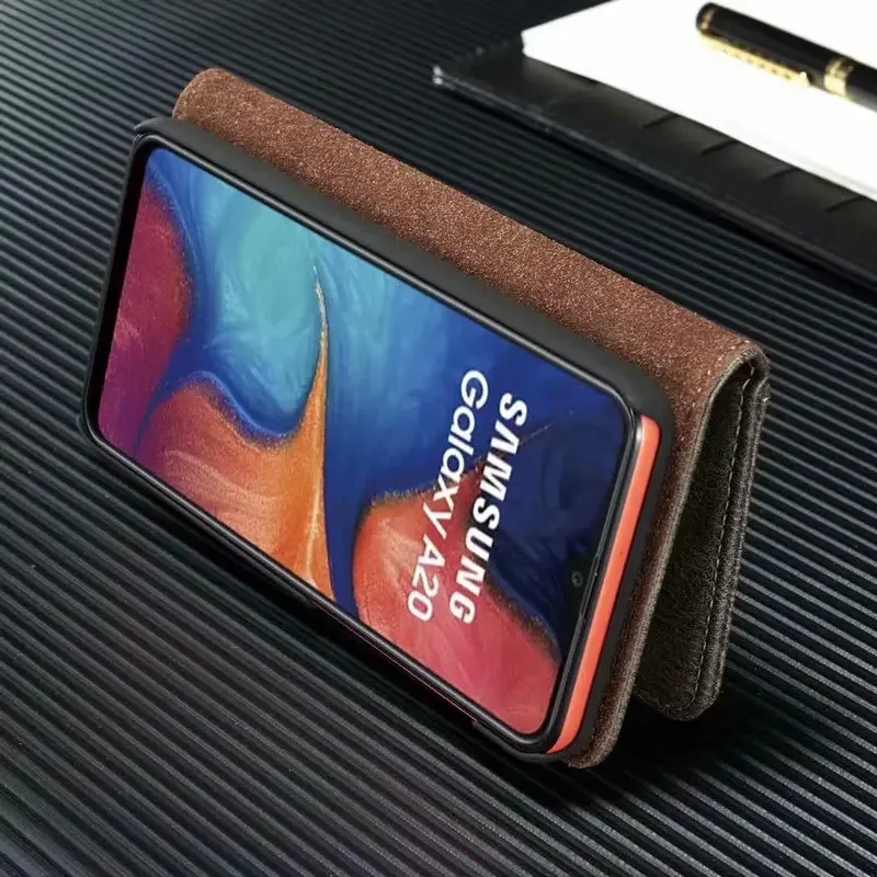 For Samsung Galaxy A54 A34 A14 A30 A40 A50 A70 A50S A52S A72 Detachable Leather Case Flip Cover Book A51 A71 A12 A32 A52 Bags