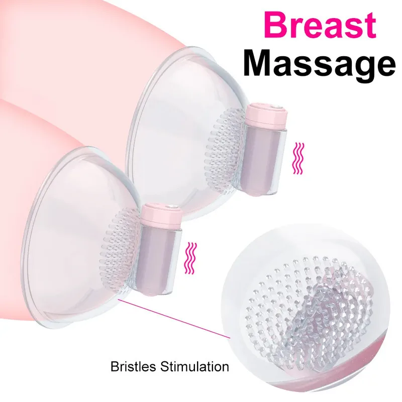 Remote Control Breast Massage Instrument Pump Vibrating Sucker Chest Massager Suction Cover Enlarge Enlargement