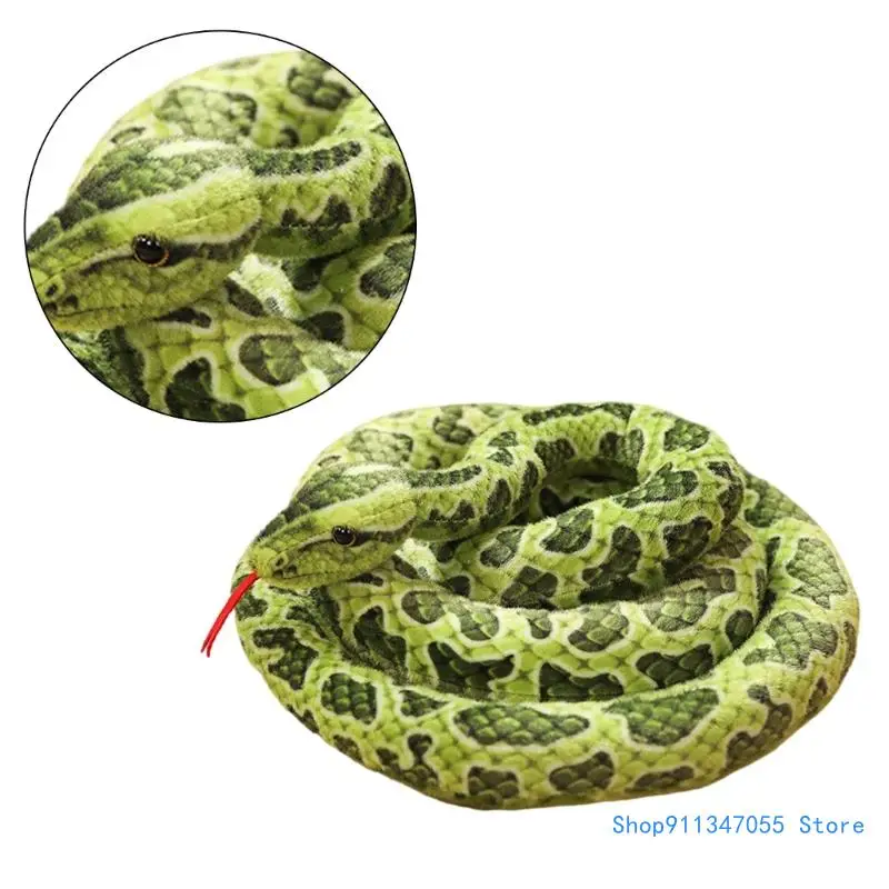 Serpente Giocattolo Divano Cuscino Animali Peluche Serpente Adolescente Ragazzo Ragazza Giocattolo Halloween Trasporto