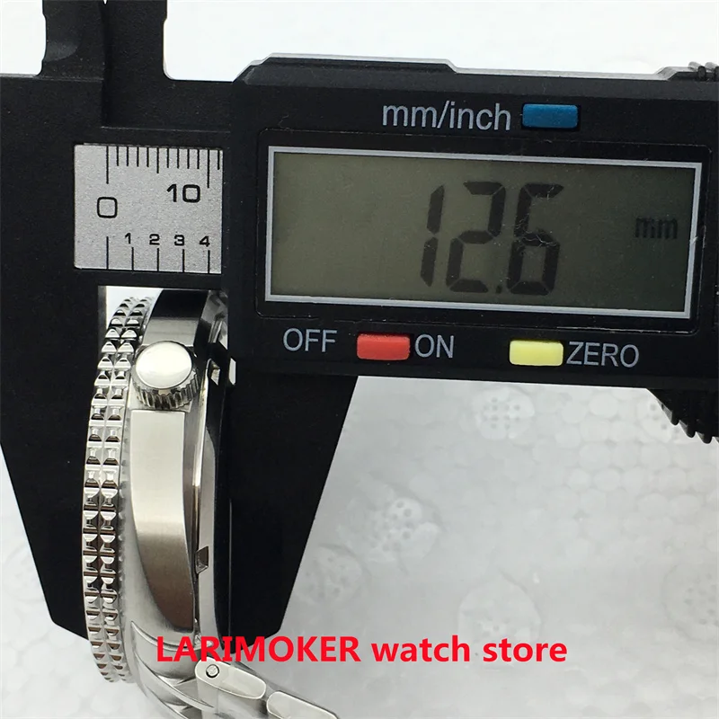 Caja de acero inoxidable para reloj de 43MM para hombre, caja de movimiento adecuada para NH35/NH36, accesorios de reloj, caja de acero inoxidable