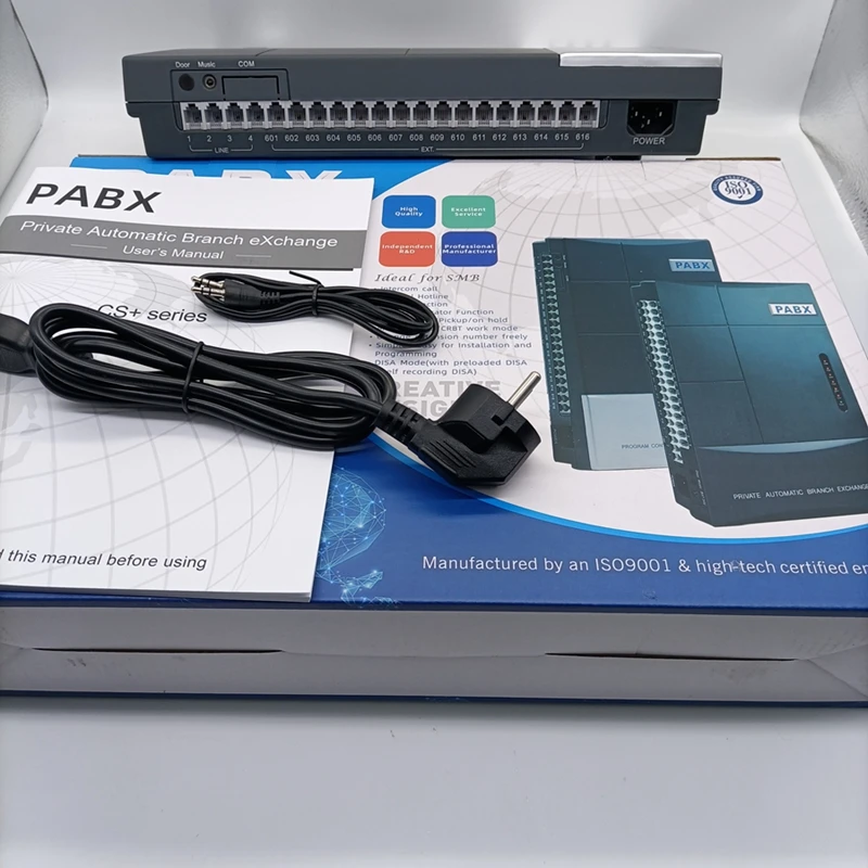 High quality VinTelecom CS416 Phone PBX System / Mini PABX With 4 Lines in / 16 Out Ext for Office Use - Hot