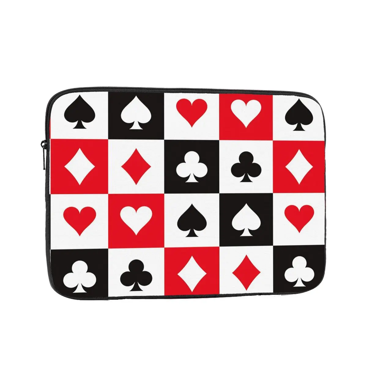 

Poker Suits Grid Pattern Computer ipad Laptop Cover Case Laptop Sleeve Bag Portable Cover Fundas Pouch