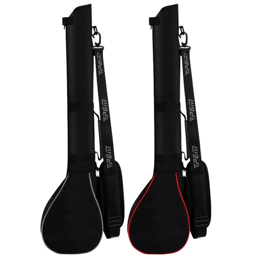 折りたたみ式ゴルフガンバッグ ソフトラバーハンドル クラブ3本収納可能 ゴルフスタンドキャリーバッグ ジッパー付き ソフトゴルフクラブバッグ 男女兼用