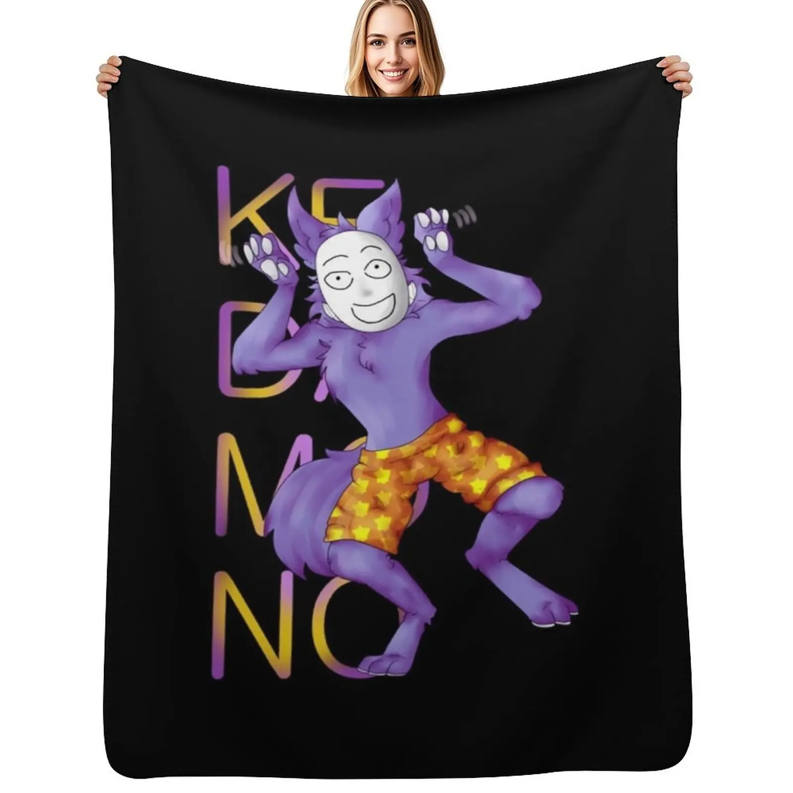 

Kedamono Popee The Performer Throw Blanket Warm Cozy Throw Blanket for Living Room Couch