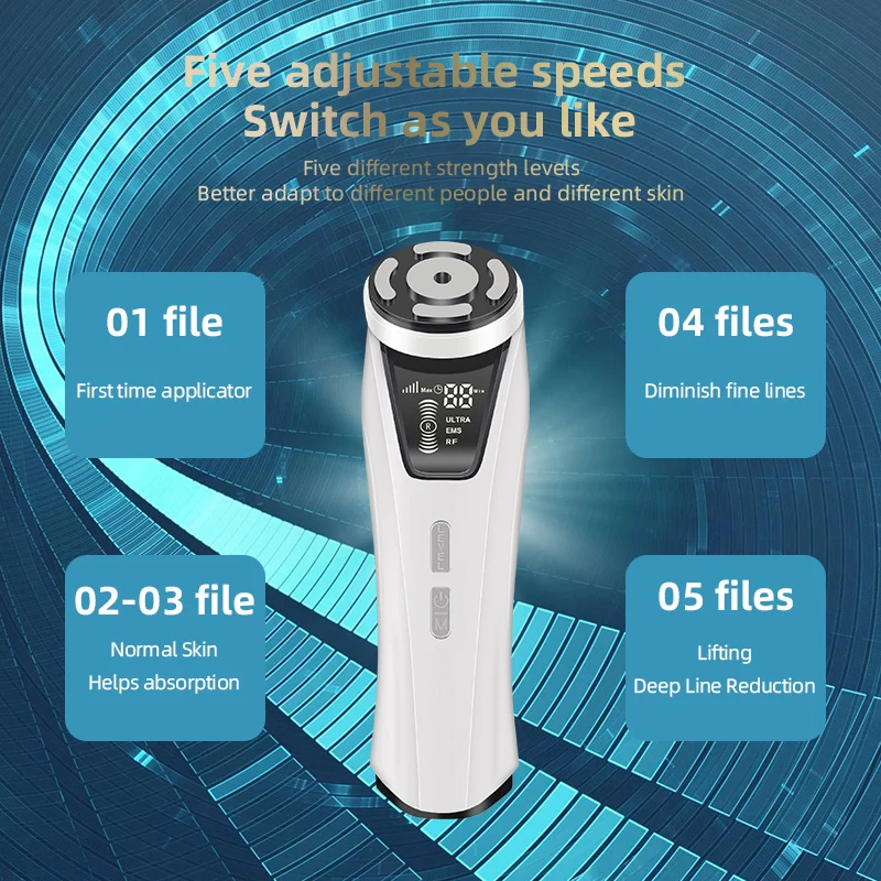 EMS Microcurrent Therapy Photon Skin Rejuvenation Device Anti-Wrinkle Lifting Firming Machine for Face Neck Portable Beauty Tool