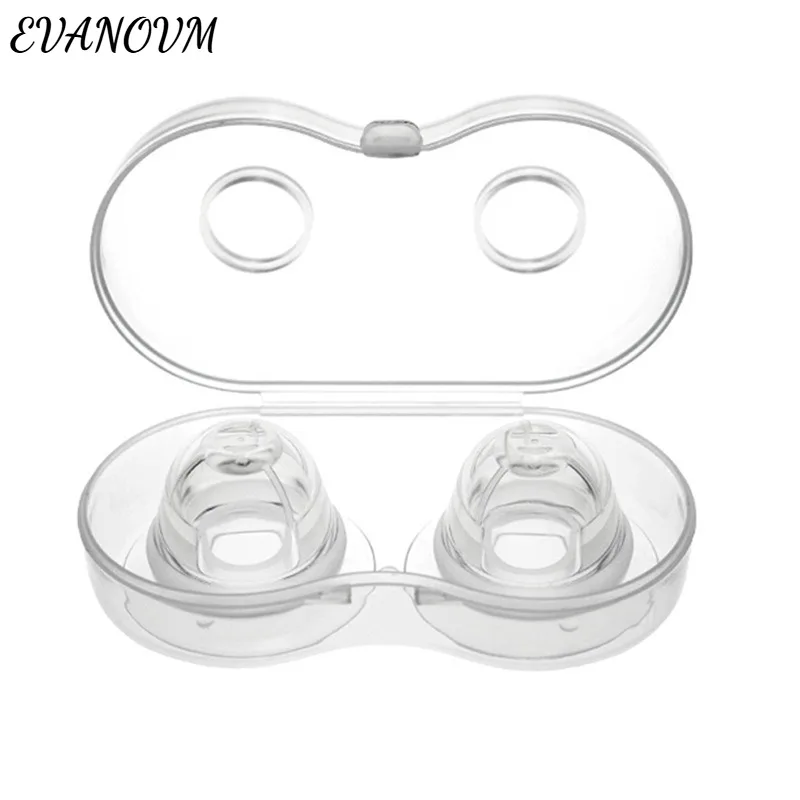 

Hot Sale 1 Pair Silicone Nipple Corrector Painless Nipple Sucker Puller Aspirator for Correction Flat Inverted Nipples