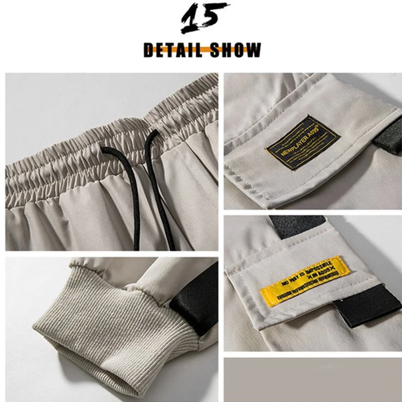 New Hip Hop Joggers Cargo Pants Men Pants Multi-Pocket Sweatpants Streetwear Casual Pants S-3XL