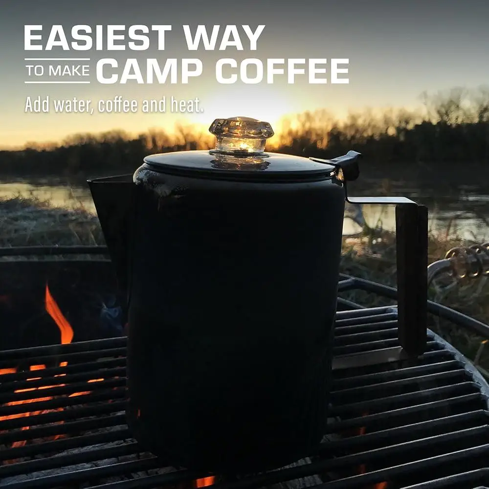 الفولاذ المقاوم للصدأ Percolator إبريق قهوة التخييم صانع القهوة غسالة صحون آمنة Stovetop القهوة بروير مع سطح زجاجي مدى الحياة