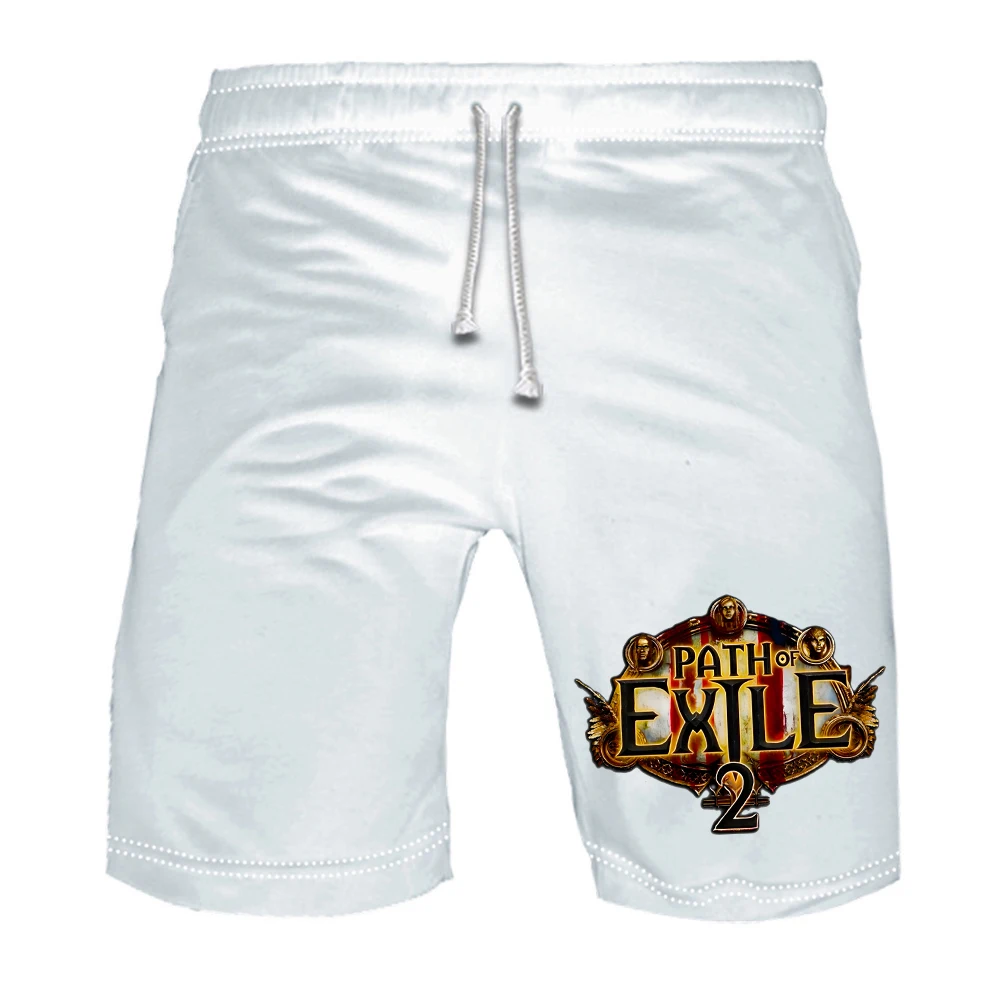 Path of Exile 2 Hot Game Cosplay Sweatshorts Women Men Running Shorts Summer Casual Sport Pants Outdoor Sportwear