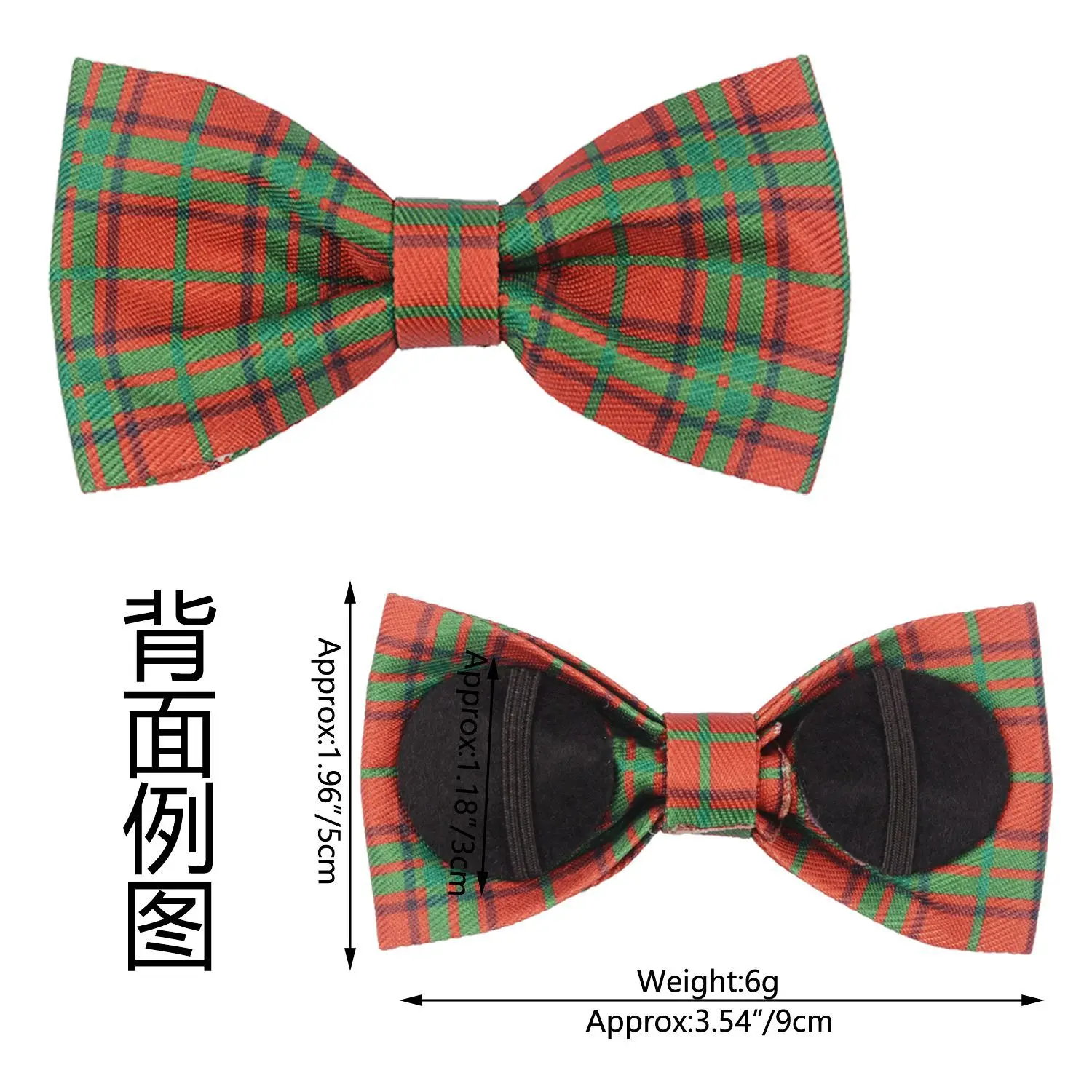 50/100PCS Dog Supplies Sliding Dog Bow Tie Plaid Pets Dog Bowties Dog Collar Accessories Winter Dog Accessories Pet Supplies