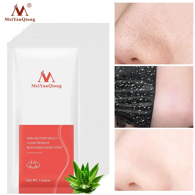 10PCS Nose Blackhead Remover Face Black Mask Acne Treatment Peeling Mask Suction Facial Skin Care Pore Strip Black Head Masks