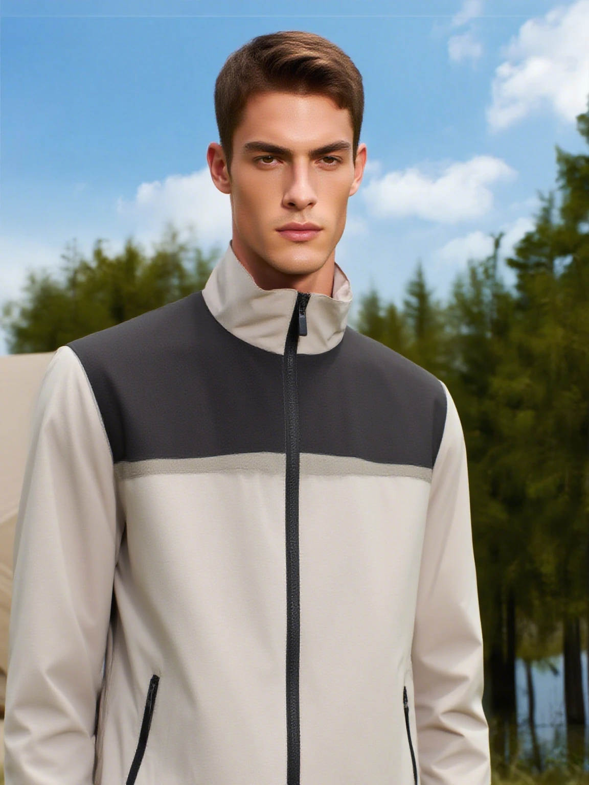 

Мужские и женские повседневные уличные куртки, весенне-осеннее ветрозащитное пальто с воротником-стойкой и длинными рукавами на молнии, брендовый простой топ