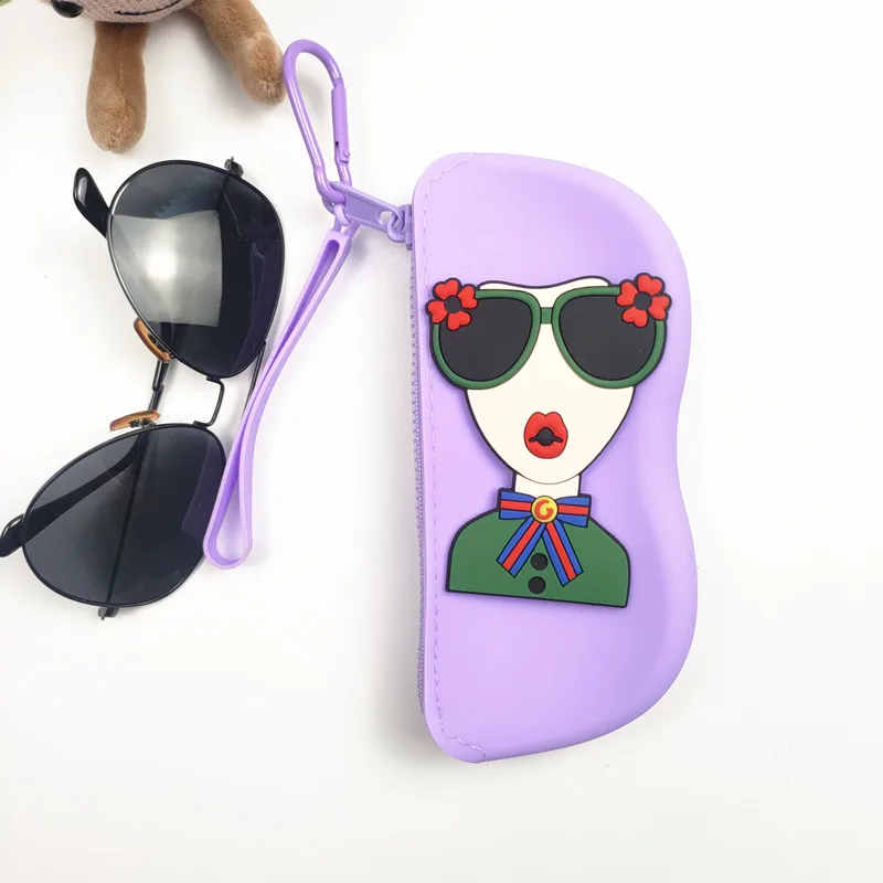 متعددة الوظائف سيليكون نظارات حقيبة مقاوم للماء الغبار سيليكون النظارات حقيبة التخزين العناصر الصغيرة حقيبة السفر هدية