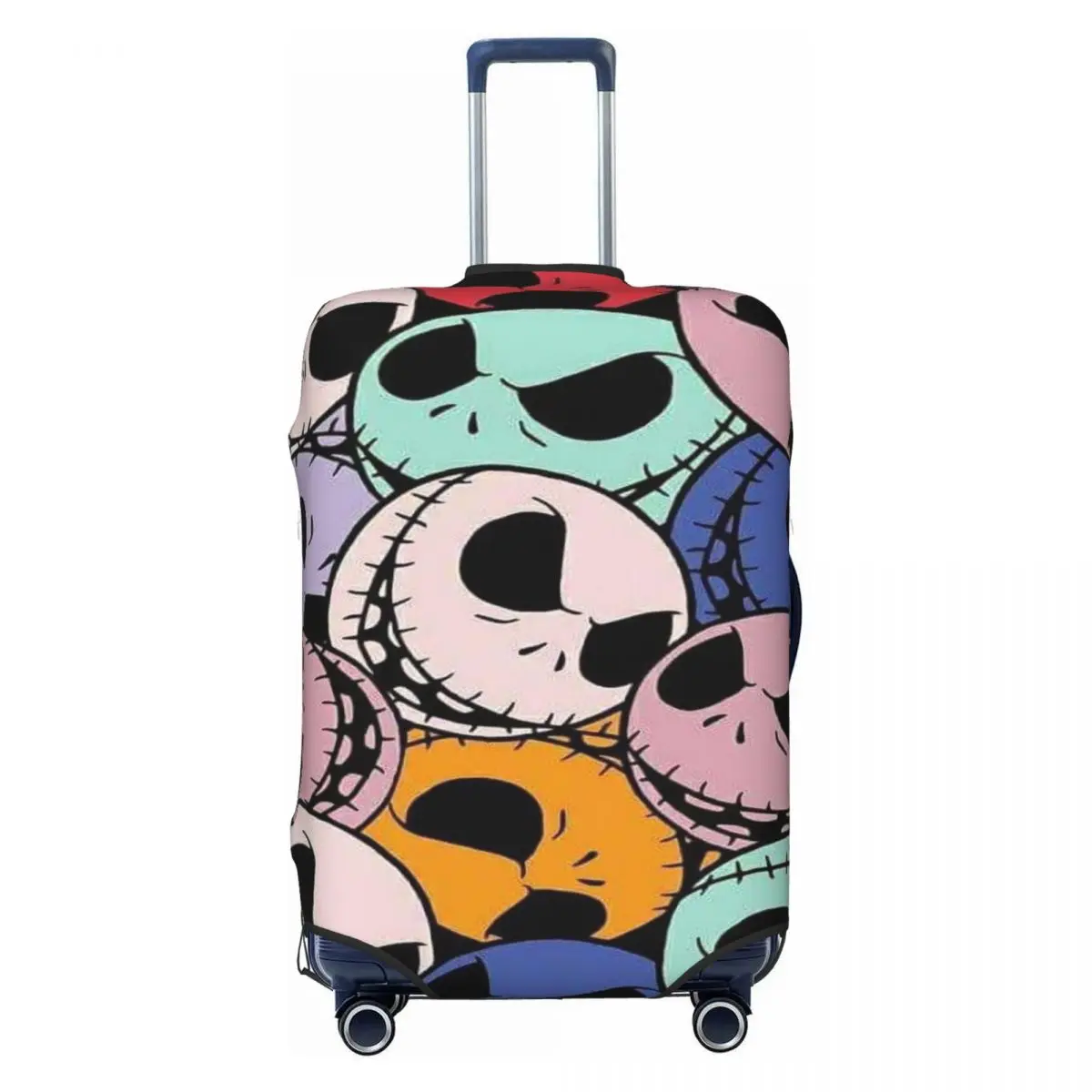 

Custom Jack Skellington 4/5000 Different Colors Luggage Cover Protector Cute Travel Suitcase Protective Cover for 18-32 Inch