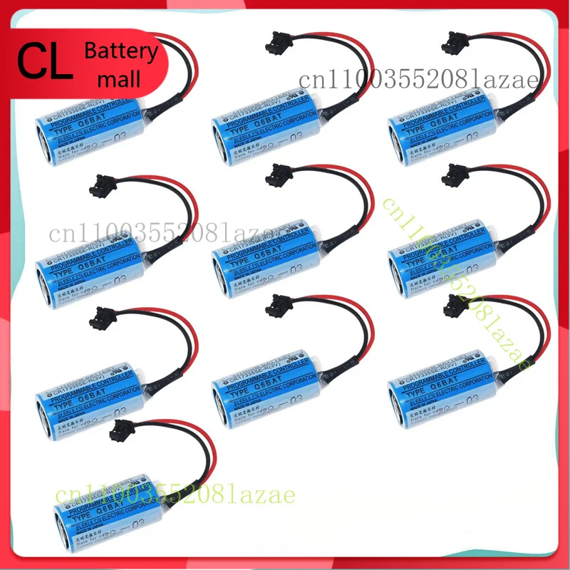

10 Pcs CR17335SE-R/3V Q6BAT PLC Li-Battery For Mitsubishi Q25PRHCPU Q170HBATC