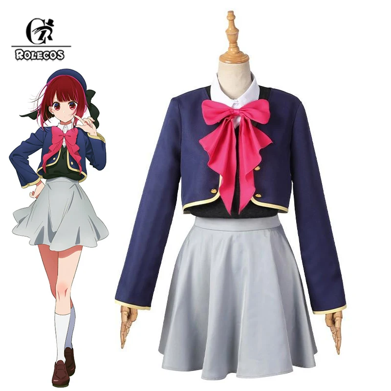 

ROLECOS OSHI NO KO Kana Arima Cosplay Costume Kana Arima Women Dress Uniform Halloween Carnival Party Outfit Fullset
