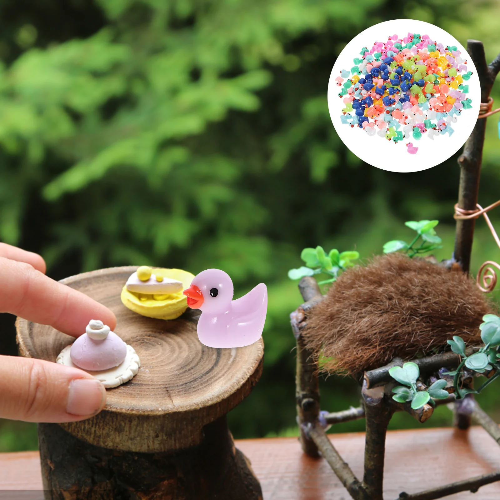 

200pcs Resin Figurine Adorable Statue Figurine Ornament Sculpture Animal Cute Figurine mini birthday party supplies