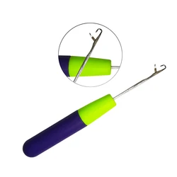 Plastic Latch Hook Crochet Needles Tool Braids Dread Maintenance Knitting For Braiding Feather Hair Weaving Extensions