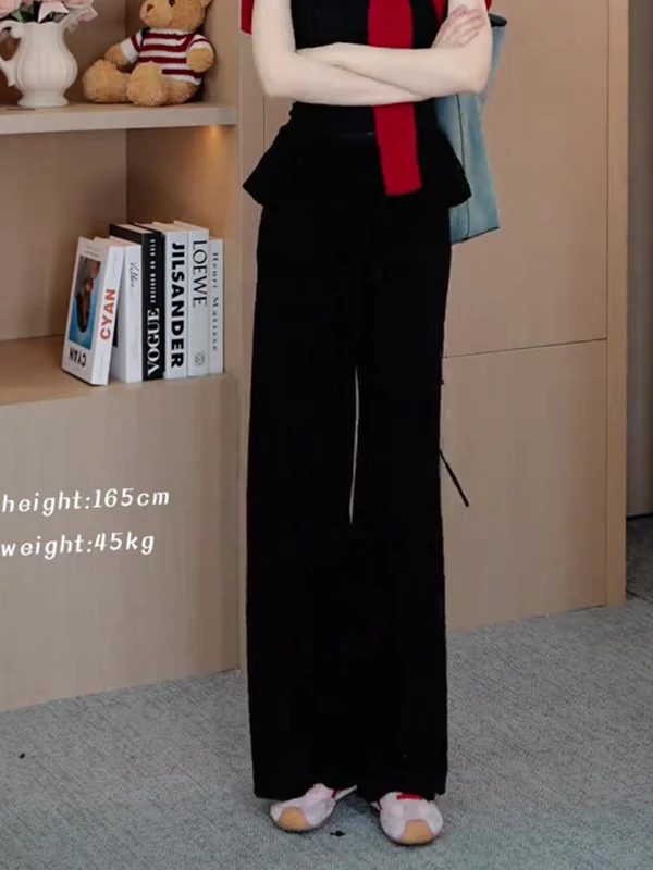 

Женские повседневные брюки Oajer Flagip Store с высокой талией и широкими штанинами, коллекция Весна-Лето, дизайн Ele Design, модель Small Ballet Sle