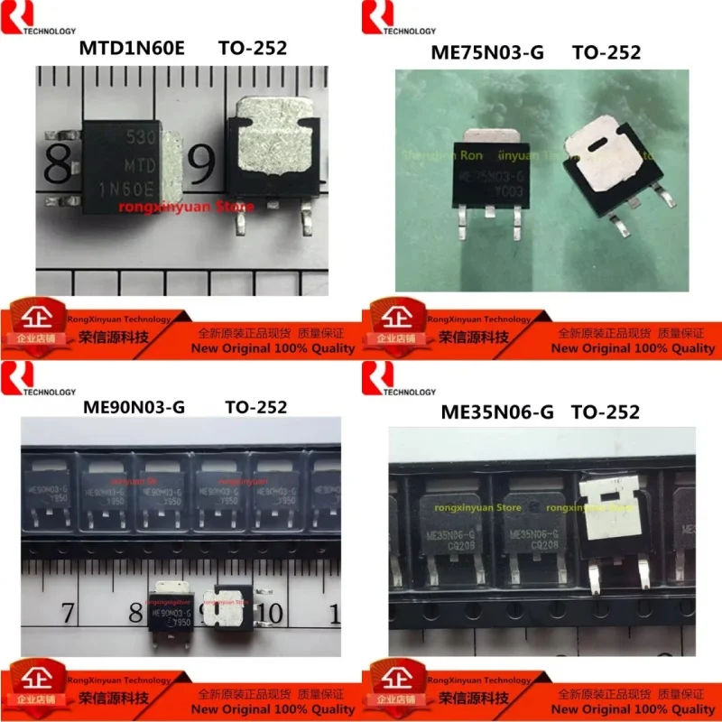 Piezas de 10 ME35N06-G, 35N06-G, ME35N06, ME75N03-G, 75N03-G, ME75N03, ME90N03-G, 90N03-G, ME90N03, MTD1N60E, 1N60E, MTD1N60, 100% nuevo y original