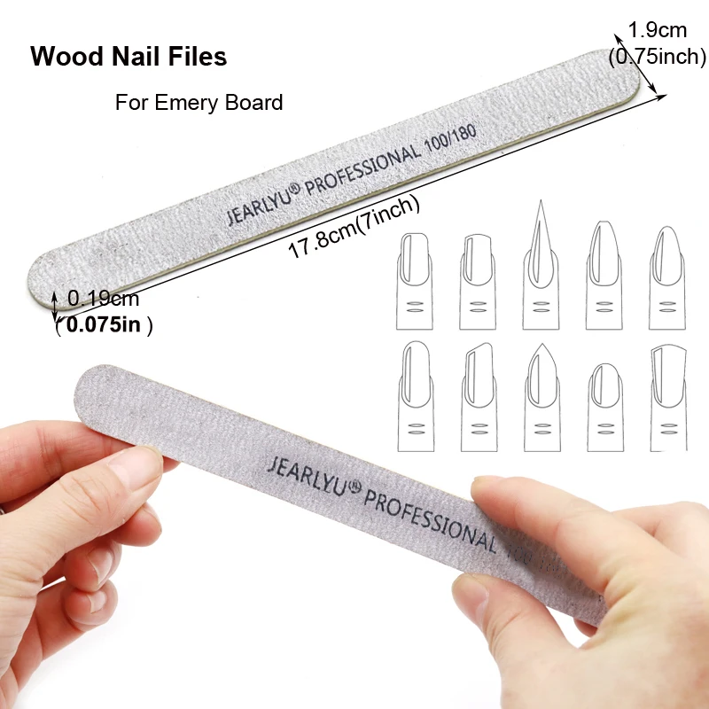100pcs/lot Professional Nail Files 180/240 Grinding Polishing Manicure Pedicure Double-sided  Nail Buffers Tool Lixas Para Unhas