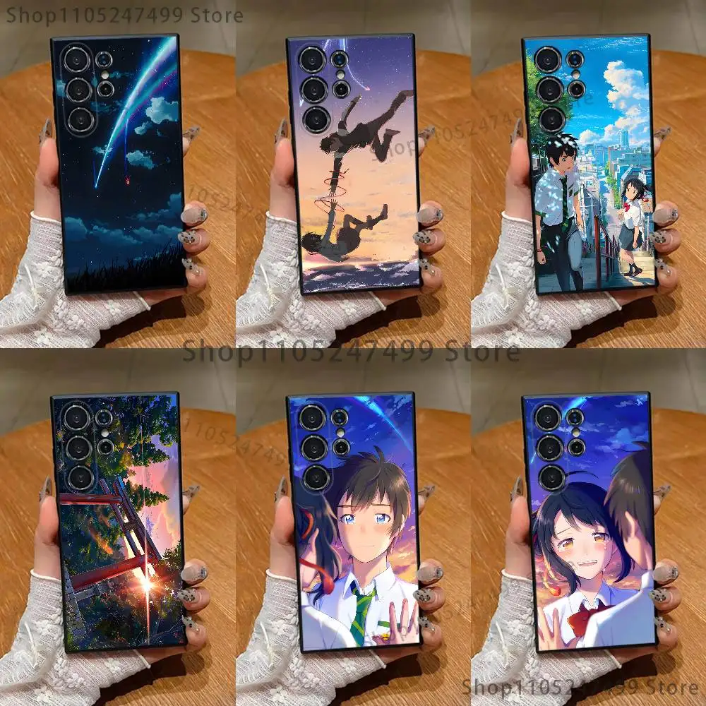 

Y-Your N-Name Phone Case For Samsung S25,S24,S21,S22,S23,S30,Ultra,S20,Plus,Fe,Lite,Note,10,9,5G Black Cover