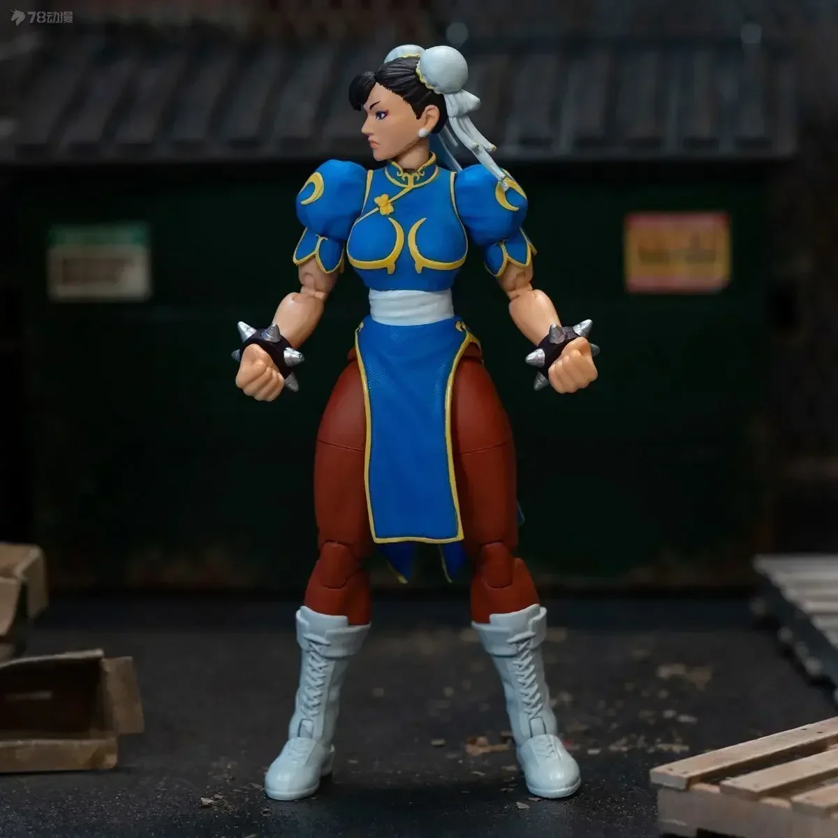 1/12 Jada Chunli Action Figure Ultra Street Fighter Ii The Final Challengers Anime Figure Red Blue Collection Model Birthday Toy