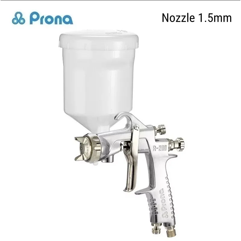 Prona R-200 Universal Paint Spray Gun for Cars Pneumatic Tool Sprayer Painting Pistol Tools Automobile Large Area Spraying Paint