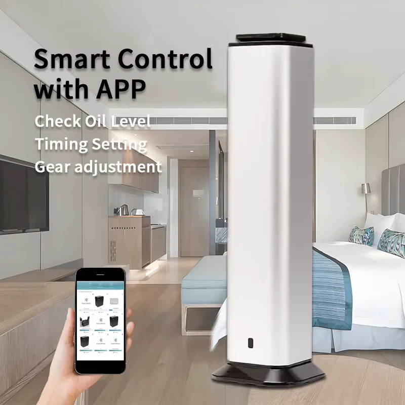Wholesale Commercial Scent Diffuser 2000m³ Smart App Control Waterless Essential Oil Aroma Diffuser Machine for Hotel Lobby
