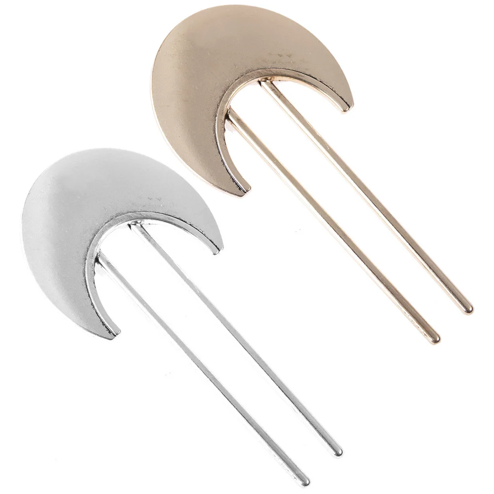 

2Pcs Chinese Hair Stick Fan Style Hair Fork for Women Bun Holder Pin Strong Hold School Meeting Banquet Date Night Retro