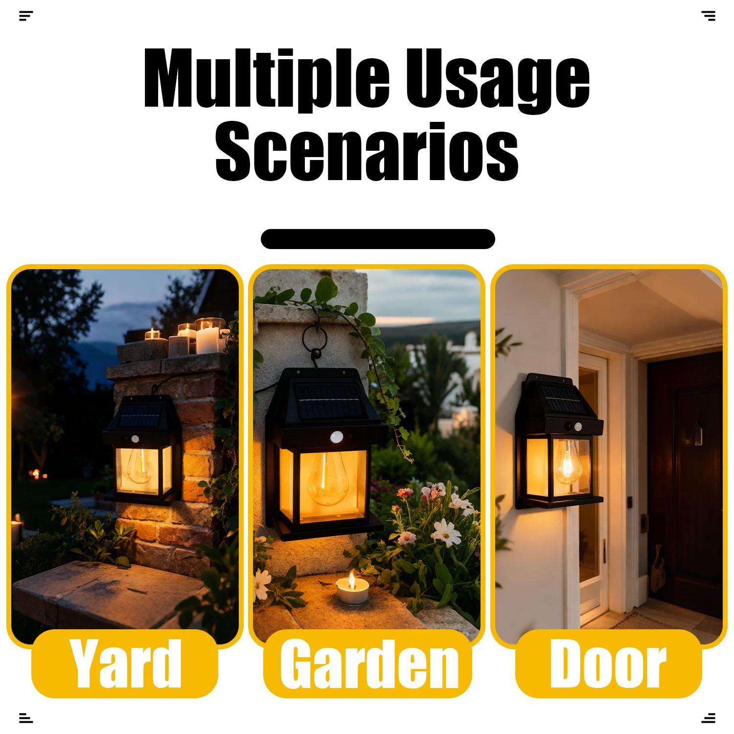 الطاقة الشمسية LED خيوط مصباح خارجي مقاوم للماء الرجعية محس حركة ضوء لحديقة ساحة الإضاءة الزخرفية #2