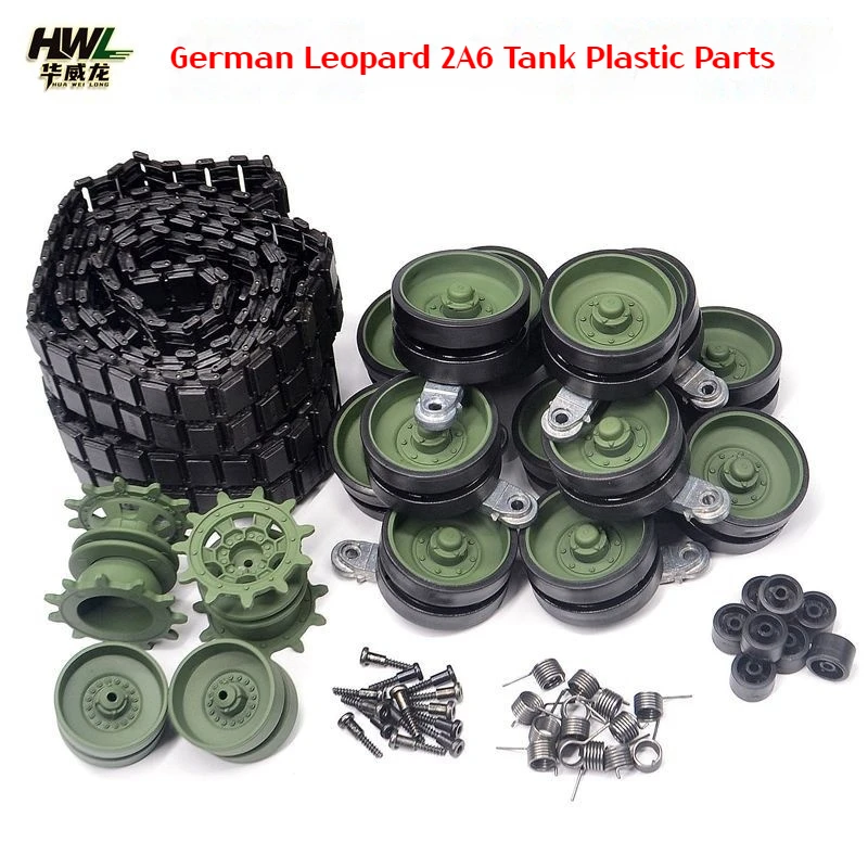 Henglong German Leopard 2A6 Tank 3889-1 Accessories Track Road Wheel Drive Induction Wheel Adjustment Seat Swing Arm Torsion