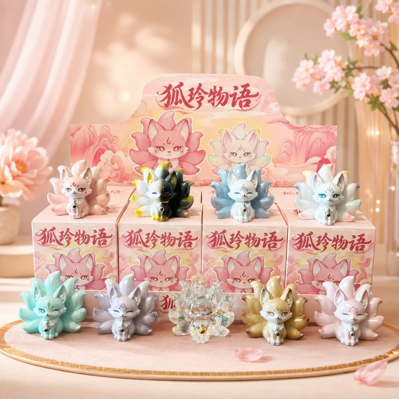 Cute Chinese Style Tushan Nine Tailed Fox Blind Box Creative