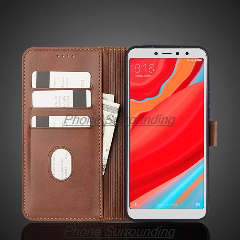 Redmi S2 Case Wallet Flip Cover Leather Case for Xiaomi Redmi S2 Pu Leather Phone Bags Protective Holster Fundas Coque