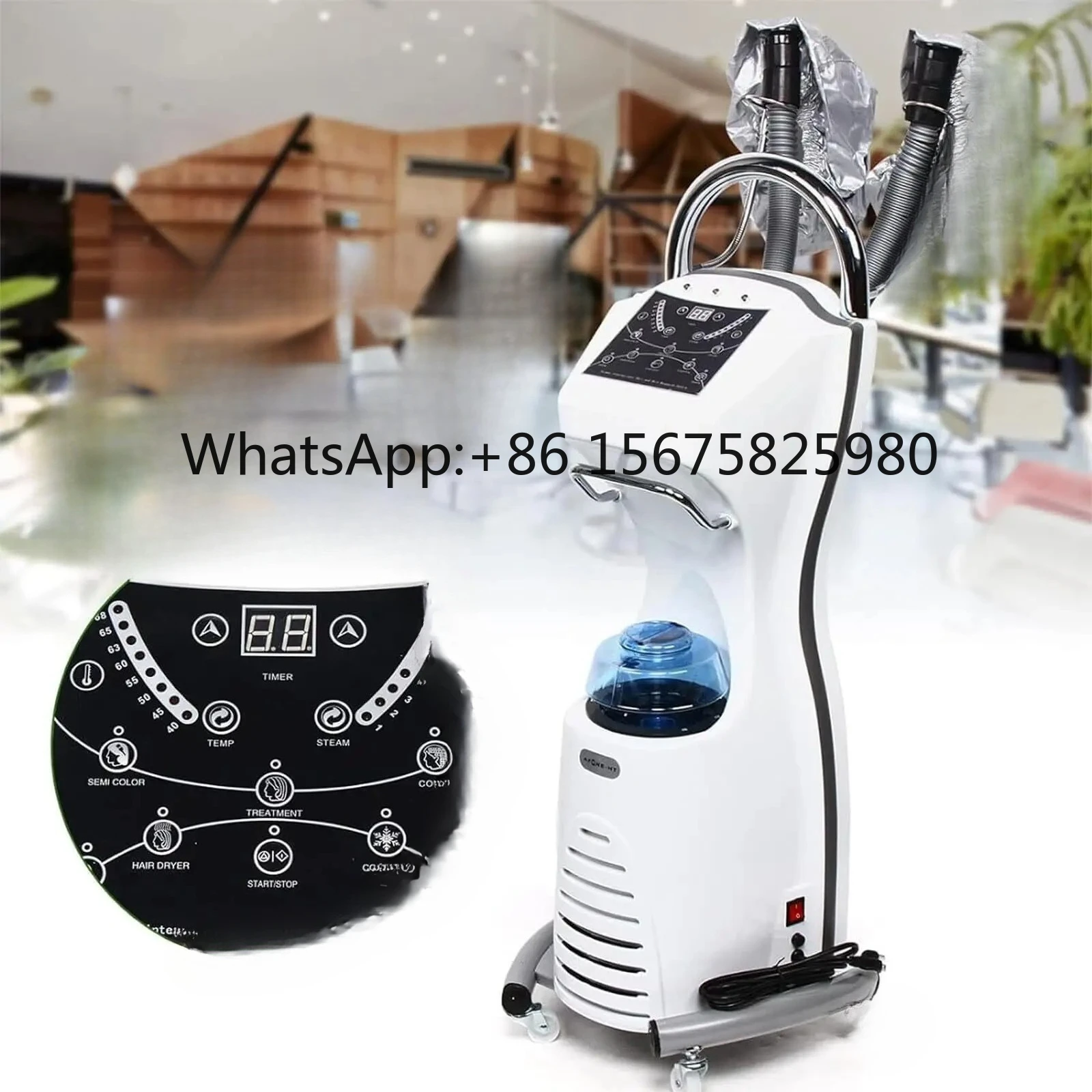 Negative Ion Nano Spray Hair Steamer Professional Hair Scalp Care Heating Steamer for Salon Perm Dye Hair Treatment Machine