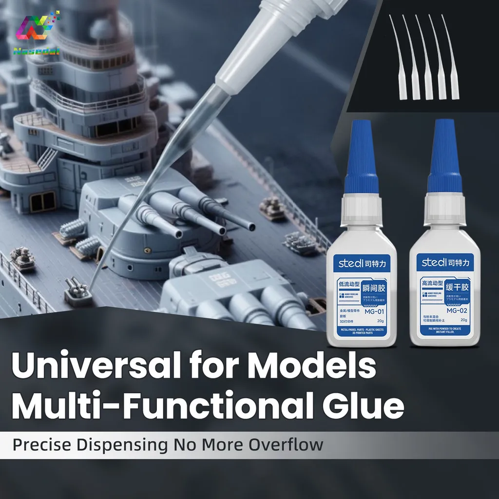 

Stedi MG-01/02 Model Glue Non-Whitening Fast-Drying / Slow-Setting for Gundam Model Assembly Adhesive Kits Hobby DIY Craft Tools