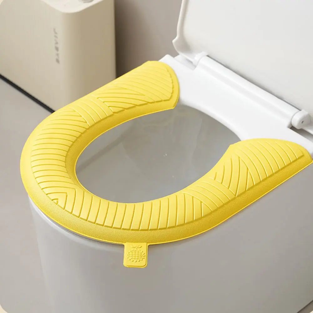 Soft Toilet Seat Cover Non-Slip Thickened Toilet Seat Cushion With Handle Easily Cleanable Thickened Toilet Seat Home Bathrooms