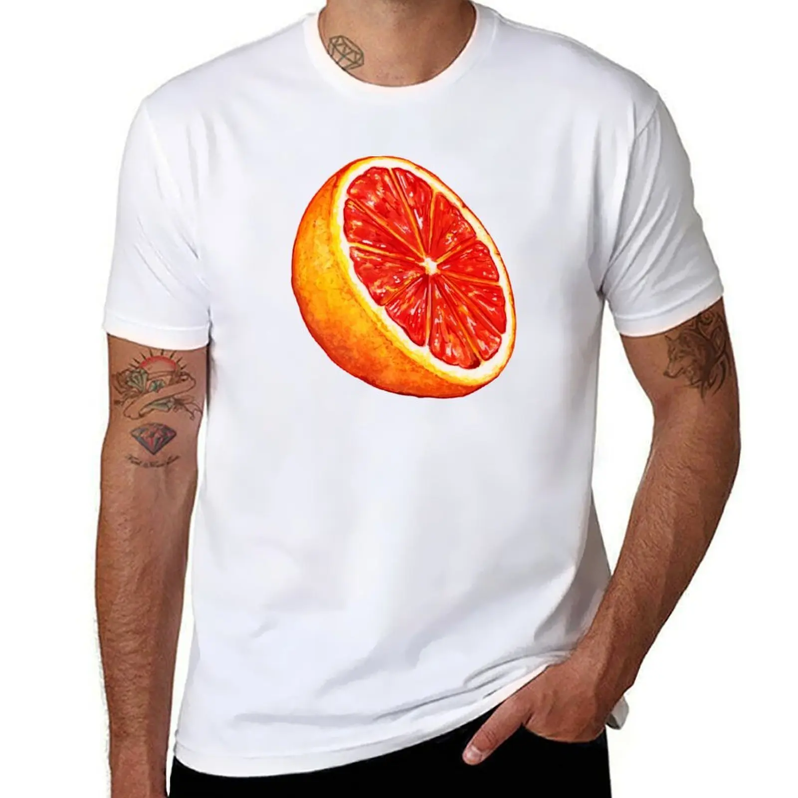 

Grapefruit Pattern - Blue T-Shirt anime tshirt essential t shirt T-Shirt