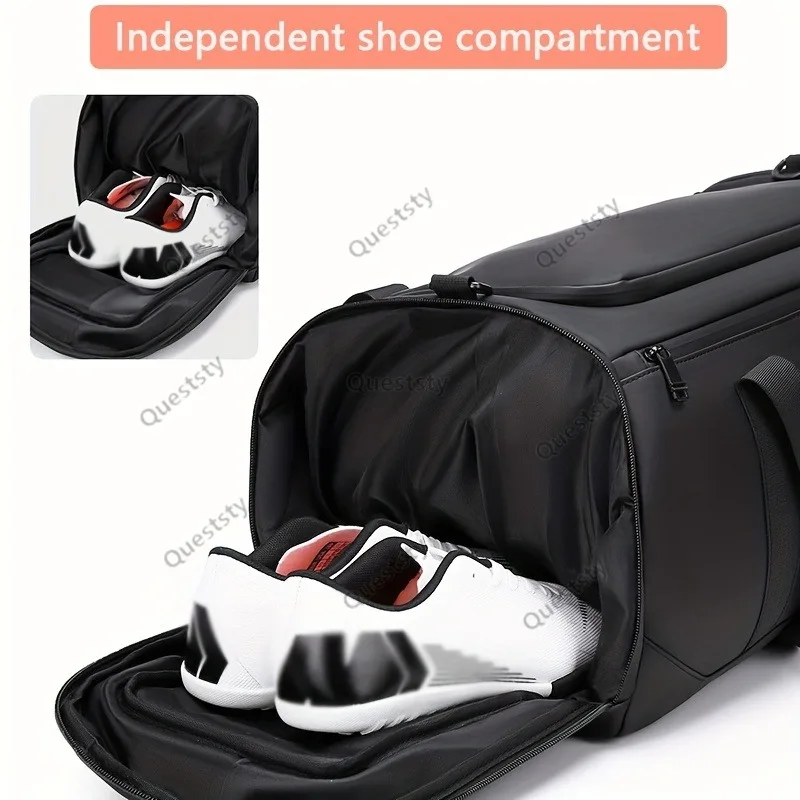 Large Capacity Carry on Travel Bag for Men Spacious Sports Gym Bag with Multiple Compartments Weekend Overnight Duffel Bag - view 5