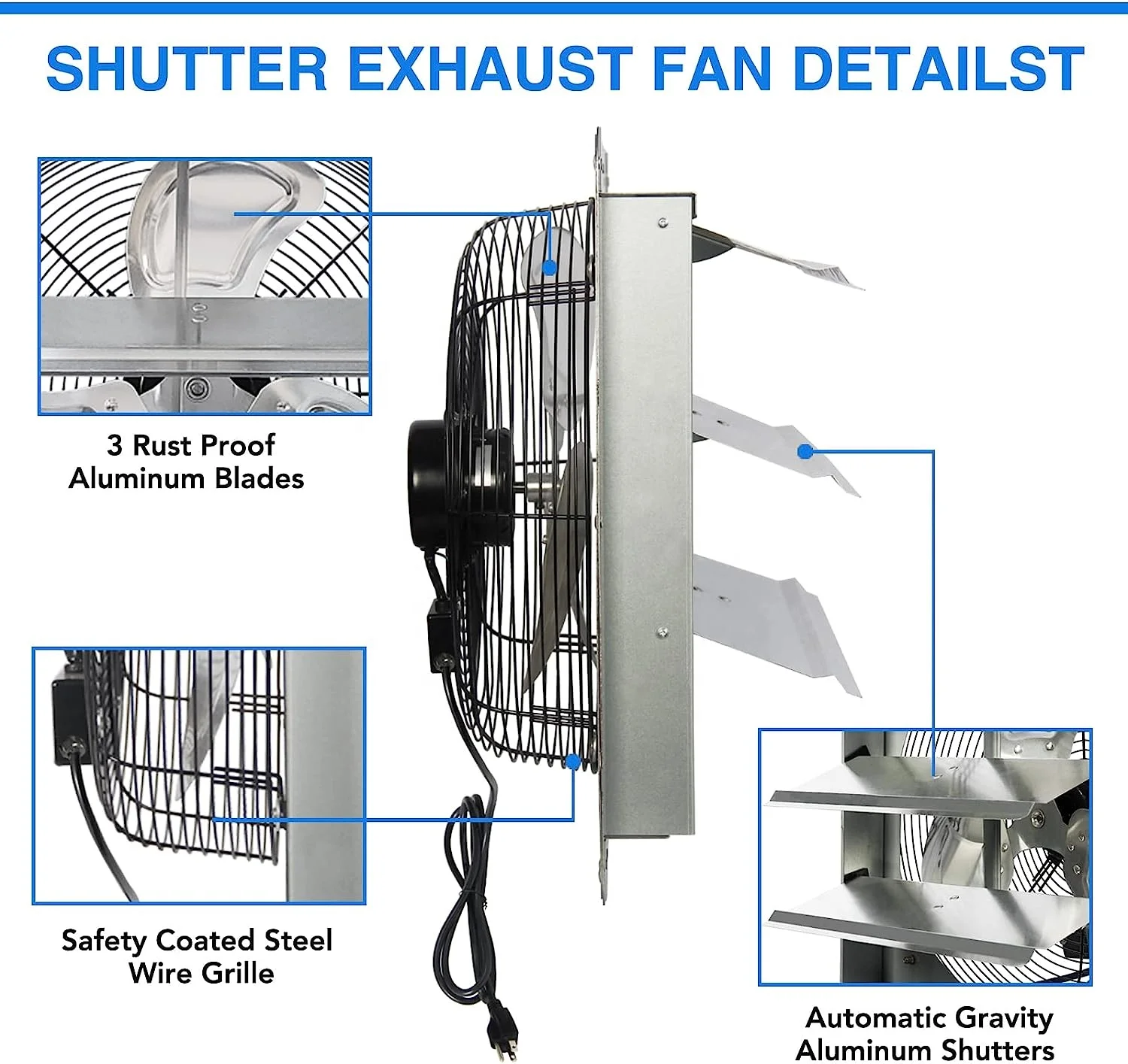 YYHC-Kitchen Room Hotel smoke fan Wall window Extractor Exhaust Fan Quiet Air Fans