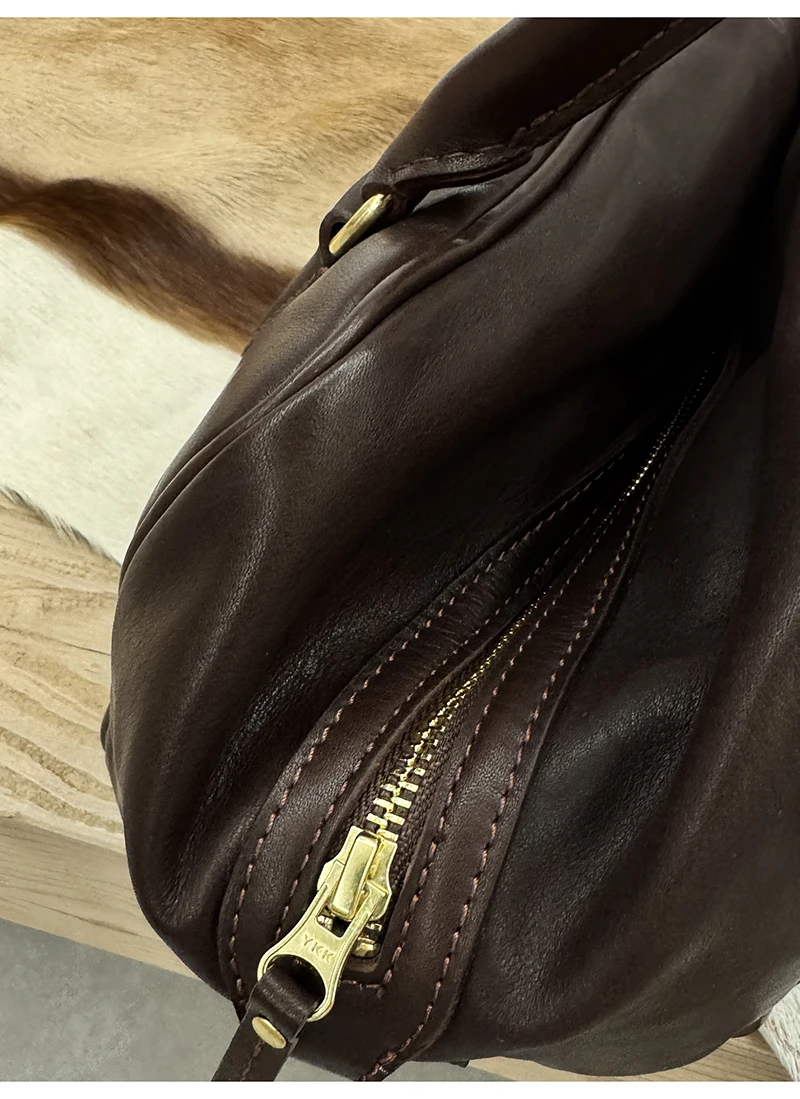 Simple designer handmade high-quality genuine leather women's shoulder bag outdoor daily party luxury cow leather handbag