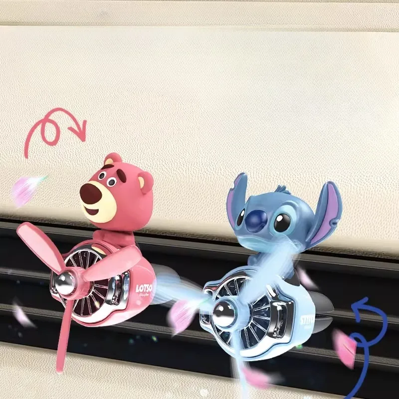 Disney balançando cabeça mickey minnie carro aromaterapia ar condicionado saída de ar decoração interior do carro ornamento presente