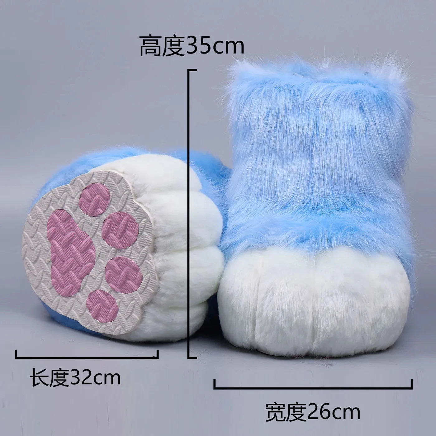 Fursuit Kigurumi Colorful Cat Claw Animal Cartoon Plush Furry Role Play Kig Costume Nails Tiger Claw Lolita Beast Foot Gloves