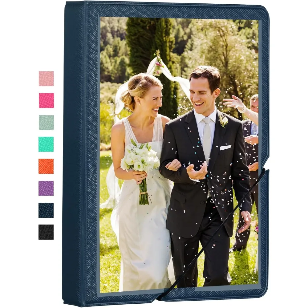 

Lifting Small Photo Album 4x6 28 Pockets Plastic 4 x 6 Photo Book Album with Customizable Cover Mini Picture Album for Family