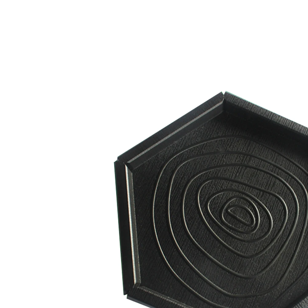 

Black Hexagonal Pet Reptile Feeder Bowl Durable Food Water Container Ideal for Lizard Scorpion Turtle Feeding Supplies