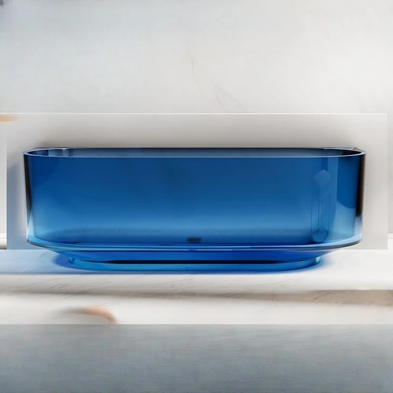 Transparent resin bathtub, family independent small apartment hotel, engineering homestay