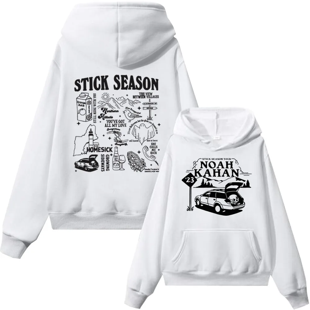 Noah Kahan Hoodie Stick Season 2023 Hoodie Man Woman Harajuku Pullover Tops Streetwear Unisex