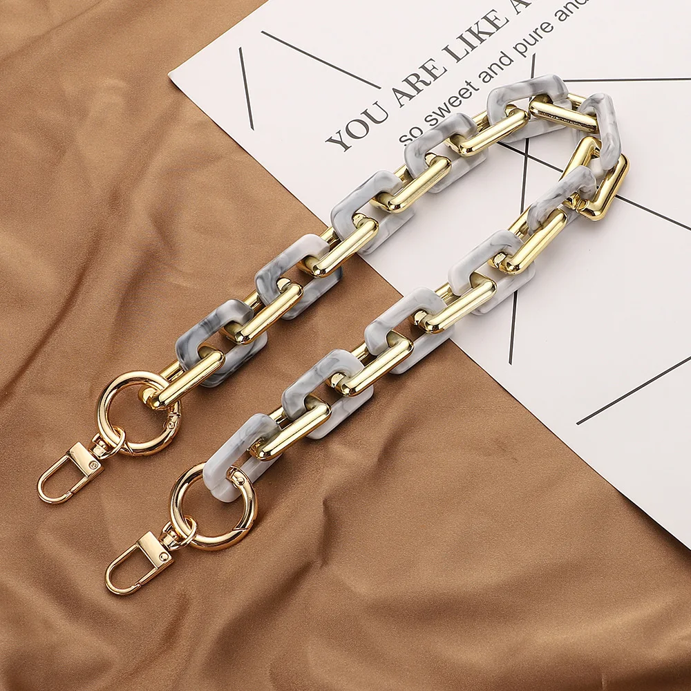 Acrylic Chain 30/40/60/80/100/120cm Length Wallet Decoration Hardware Accessories Embedded Handle Fashion New Bag Acrylic Chain