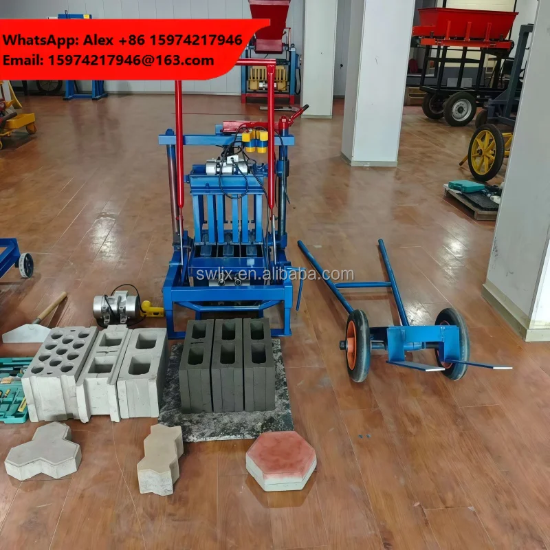 Durable And Sturdy Small Mobile Multifunctional Replaceable Molds Small Mobile Cement Brick Making Machine