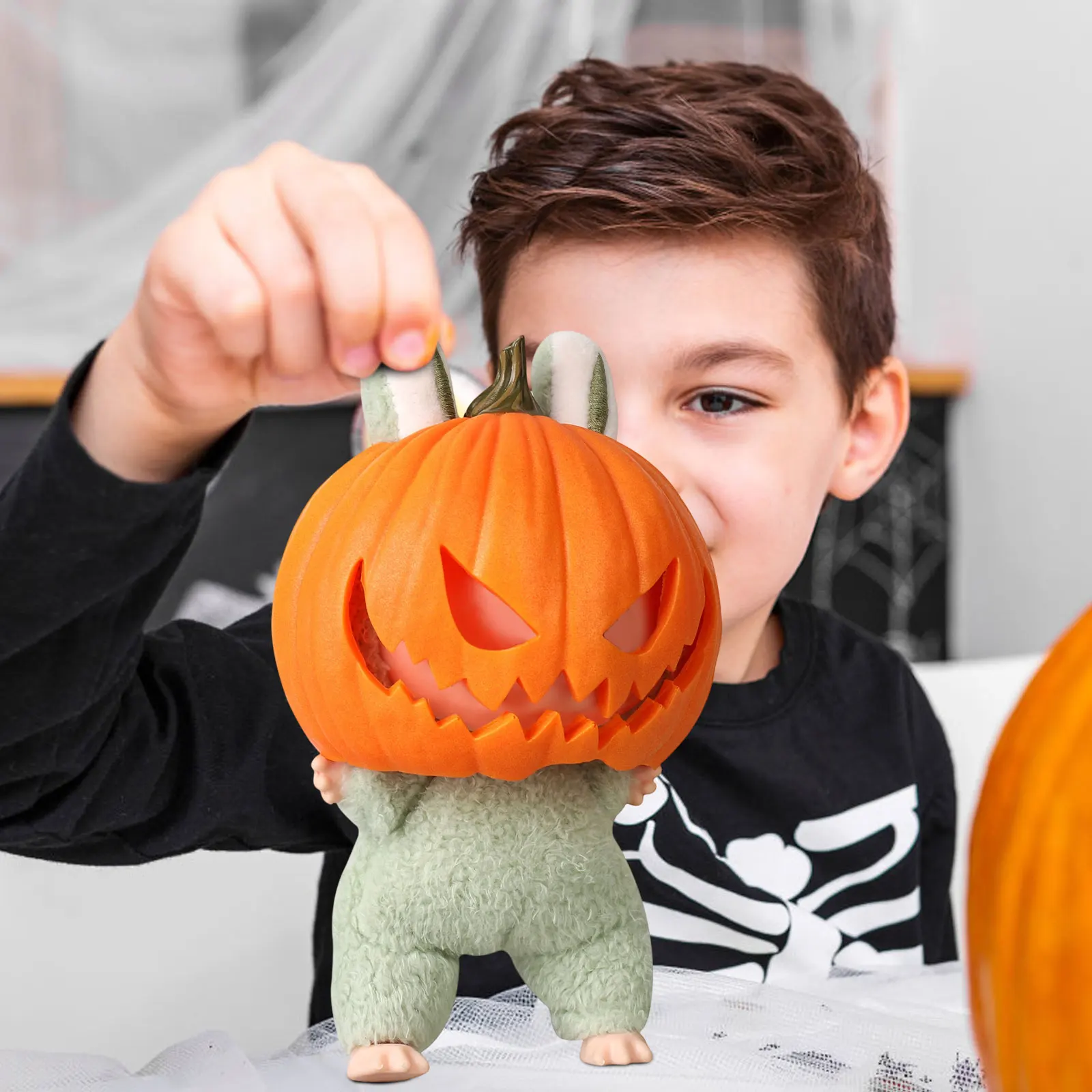 Хэллоуин Маска Кукла Головной Убор Милая Тыквенная Маска Кукла Одевание Реквизит Фестивальный Подарок Хэллоуин Атмосфера Вечеринки Украшения